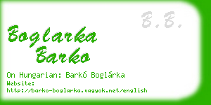 boglarka barko business card